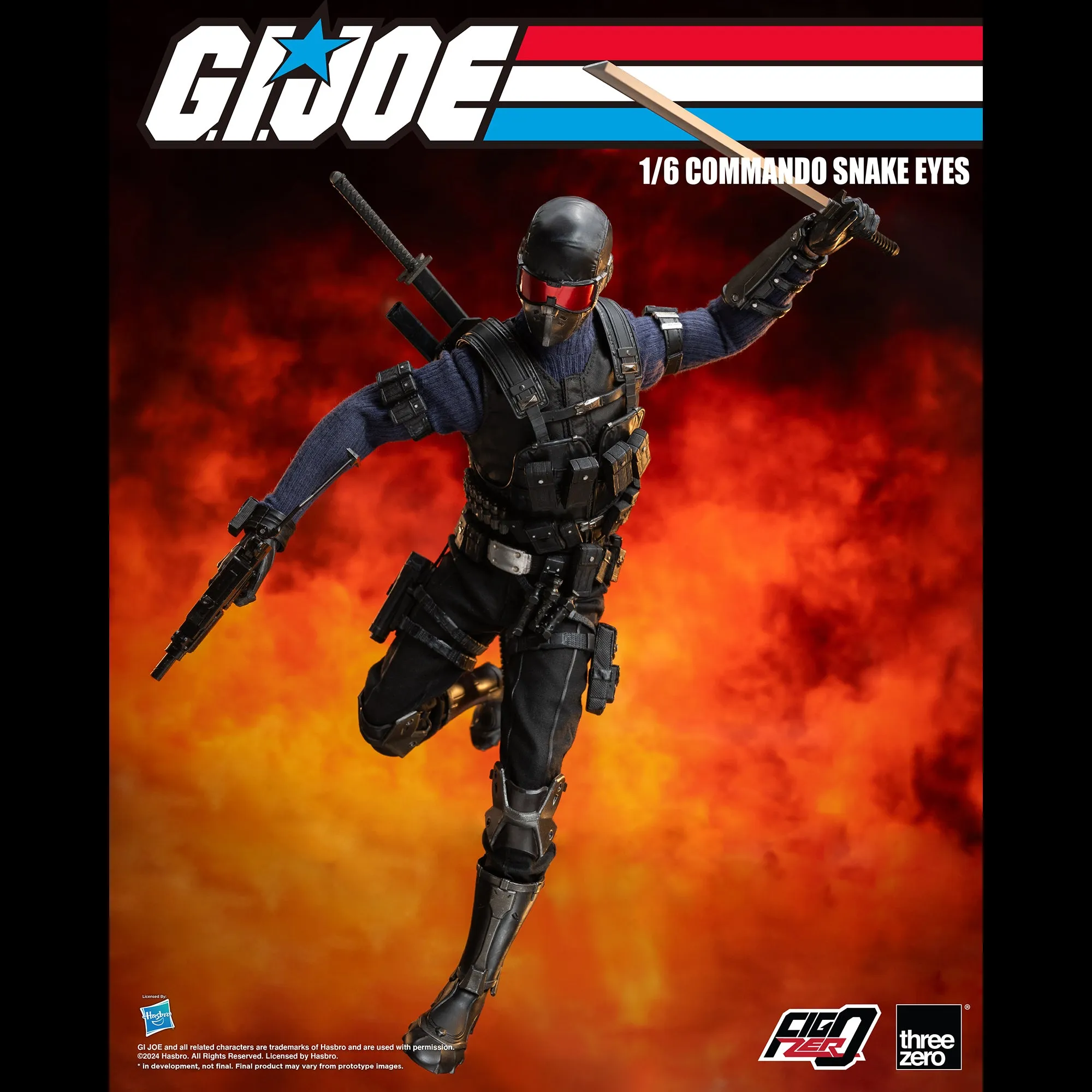 G.I. Joe FigZero 1/6 Commando Snake Eyes - Presale