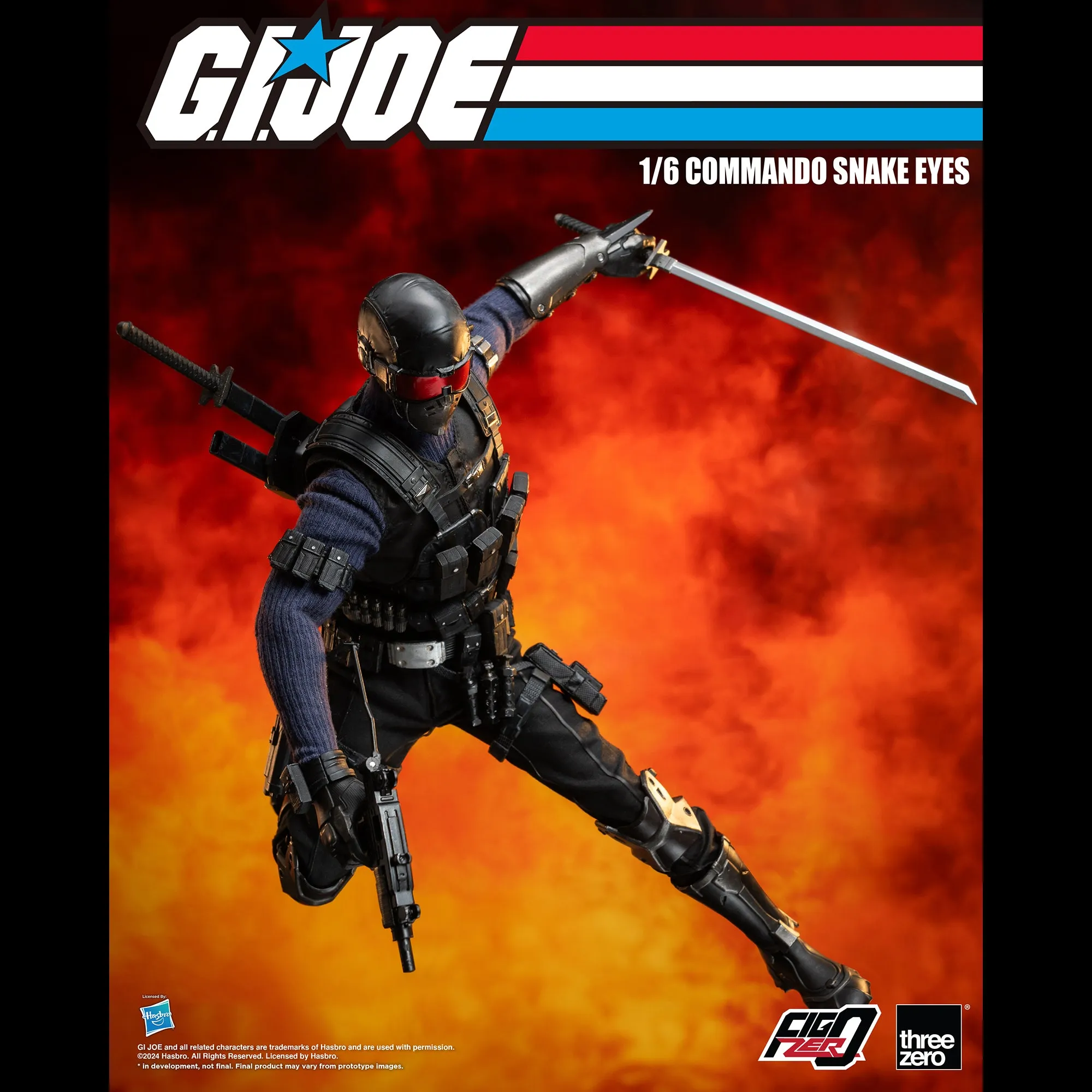 G.I. Joe FigZero 1/6 Commando Snake Eyes - Presale