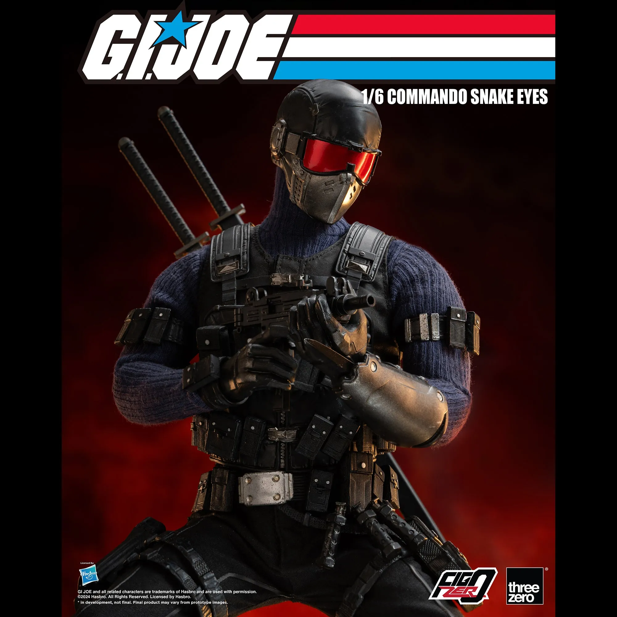 G.I. Joe FigZero 1/6 Commando Snake Eyes - Presale