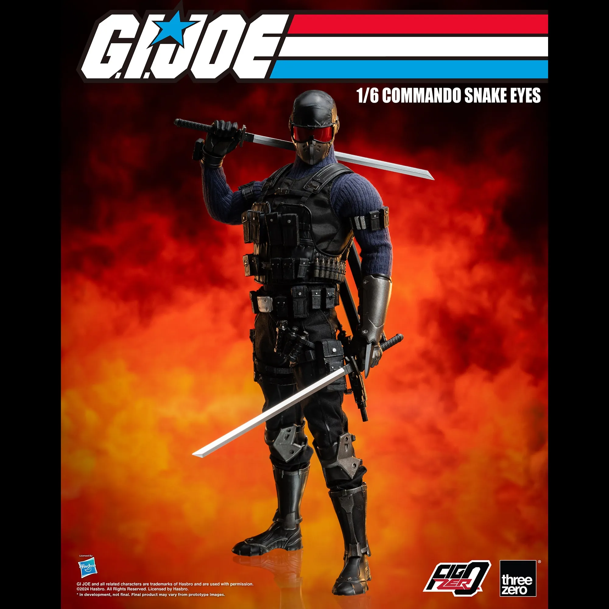 G.I. Joe FigZero 1/6 Commando Snake Eyes - Presale