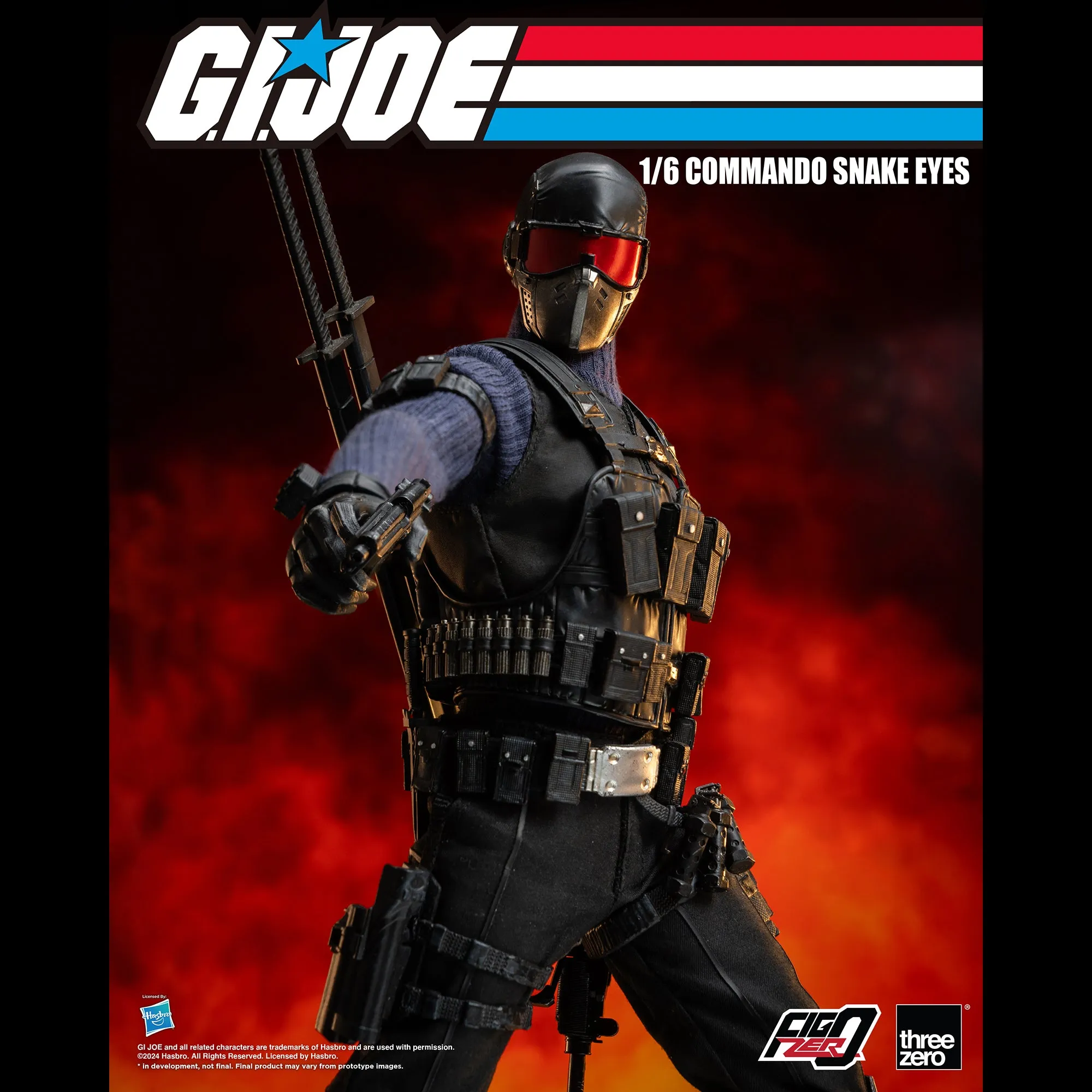 G.I. Joe FigZero 1/6 Commando Snake Eyes - Presale