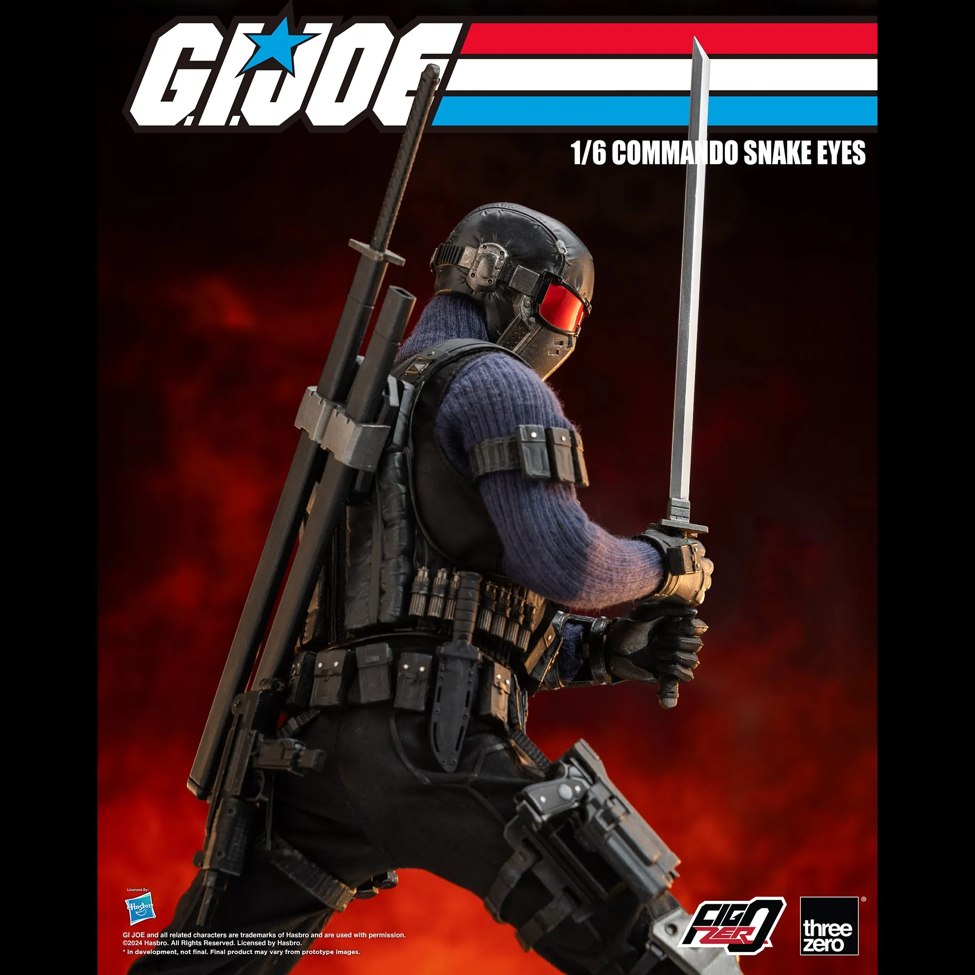 G.I. Joe FigZero 1/6 Commando Snake Eyes - Presale