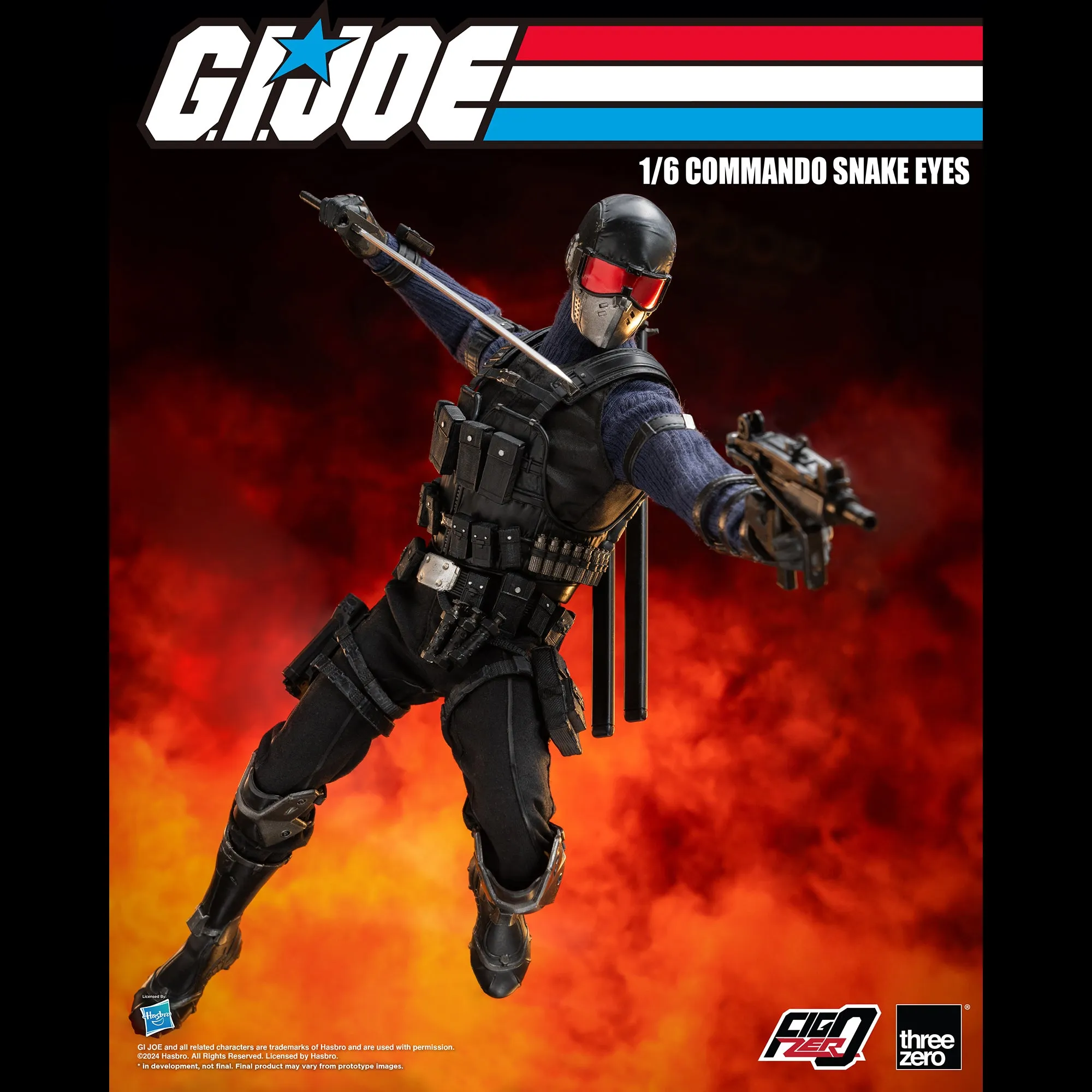 G.I. Joe FigZero 1/6 Commando Snake Eyes - Presale