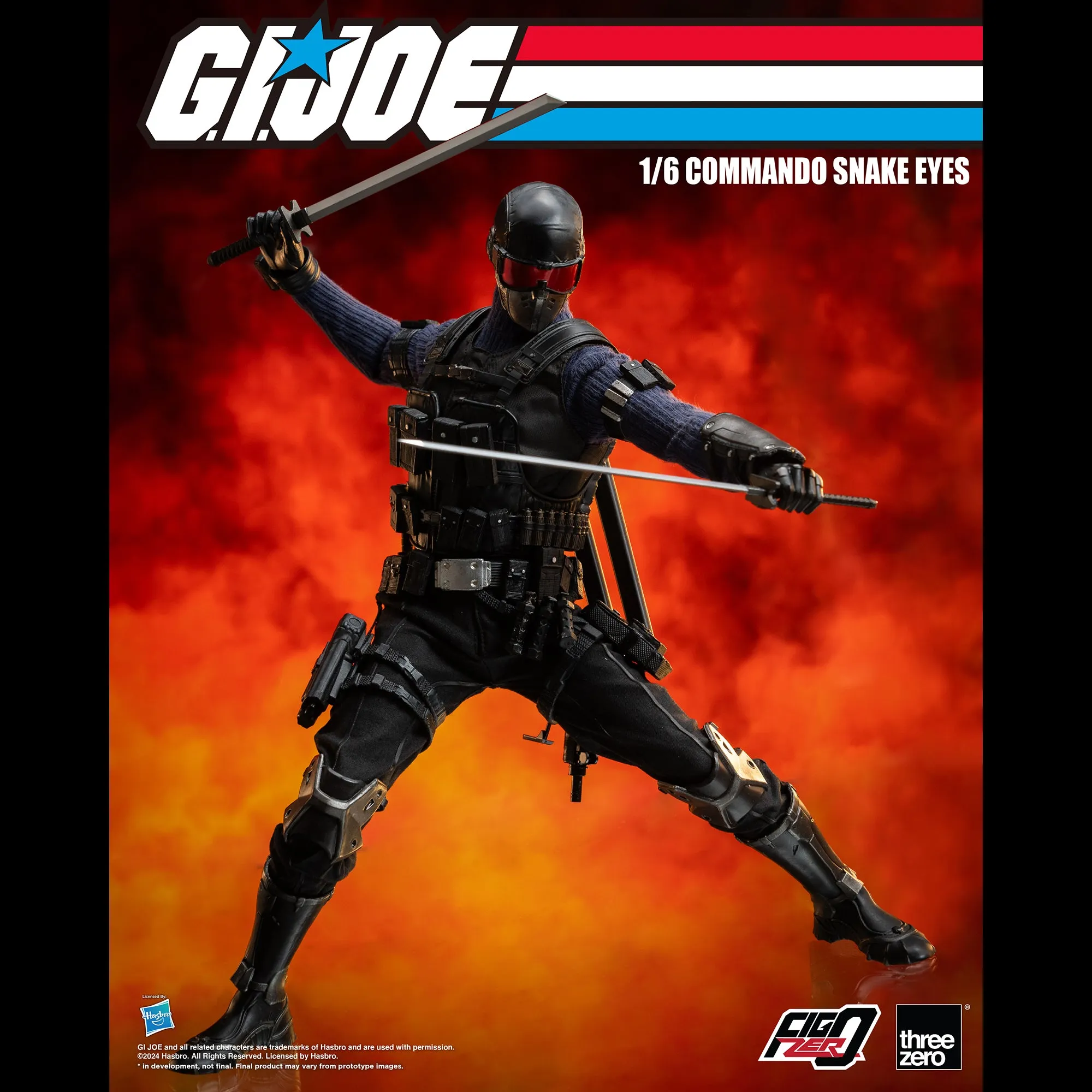 G.I. Joe FigZero 1/6 Commando Snake Eyes - Presale