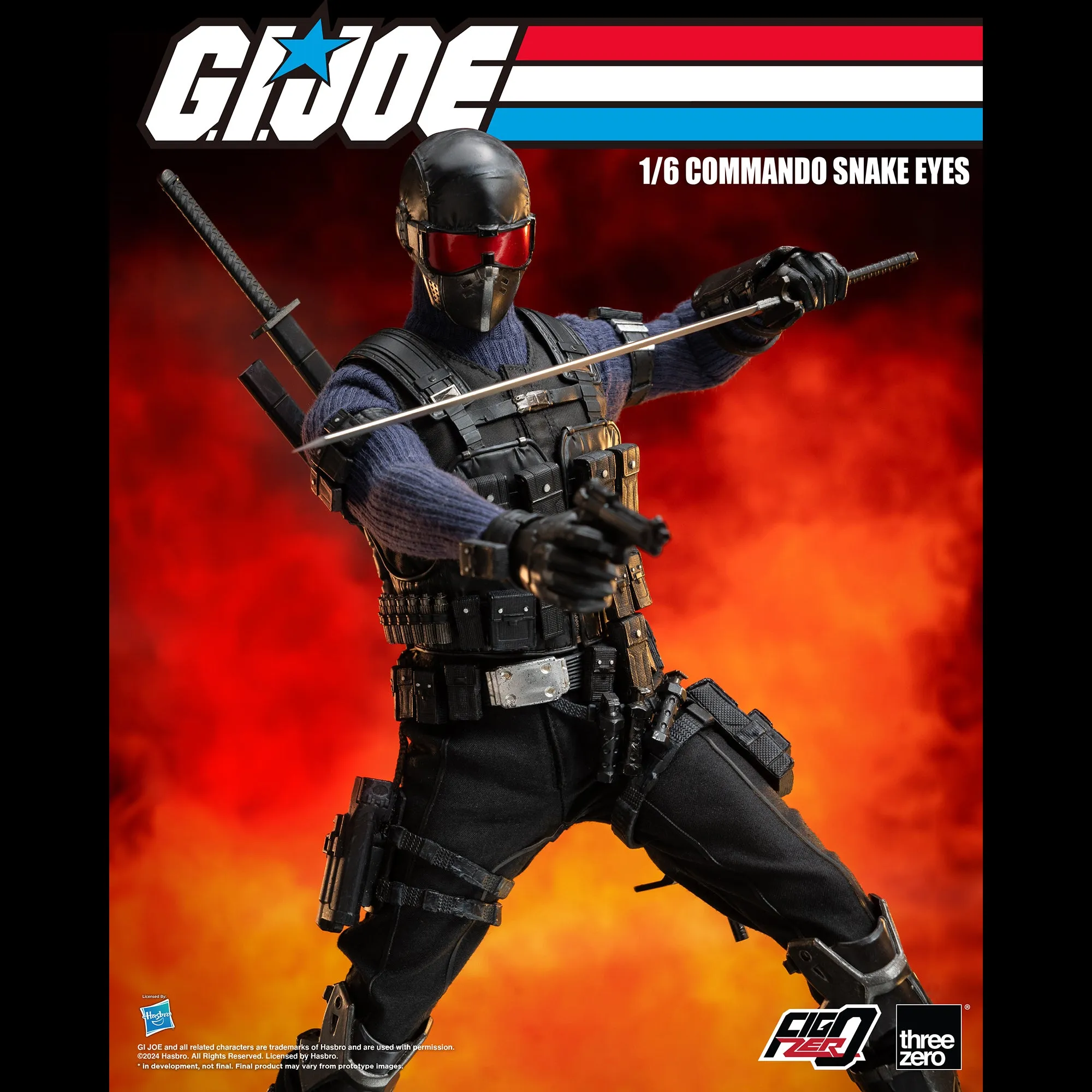 G.I. Joe FigZero 1/6 Commando Snake Eyes - Presale