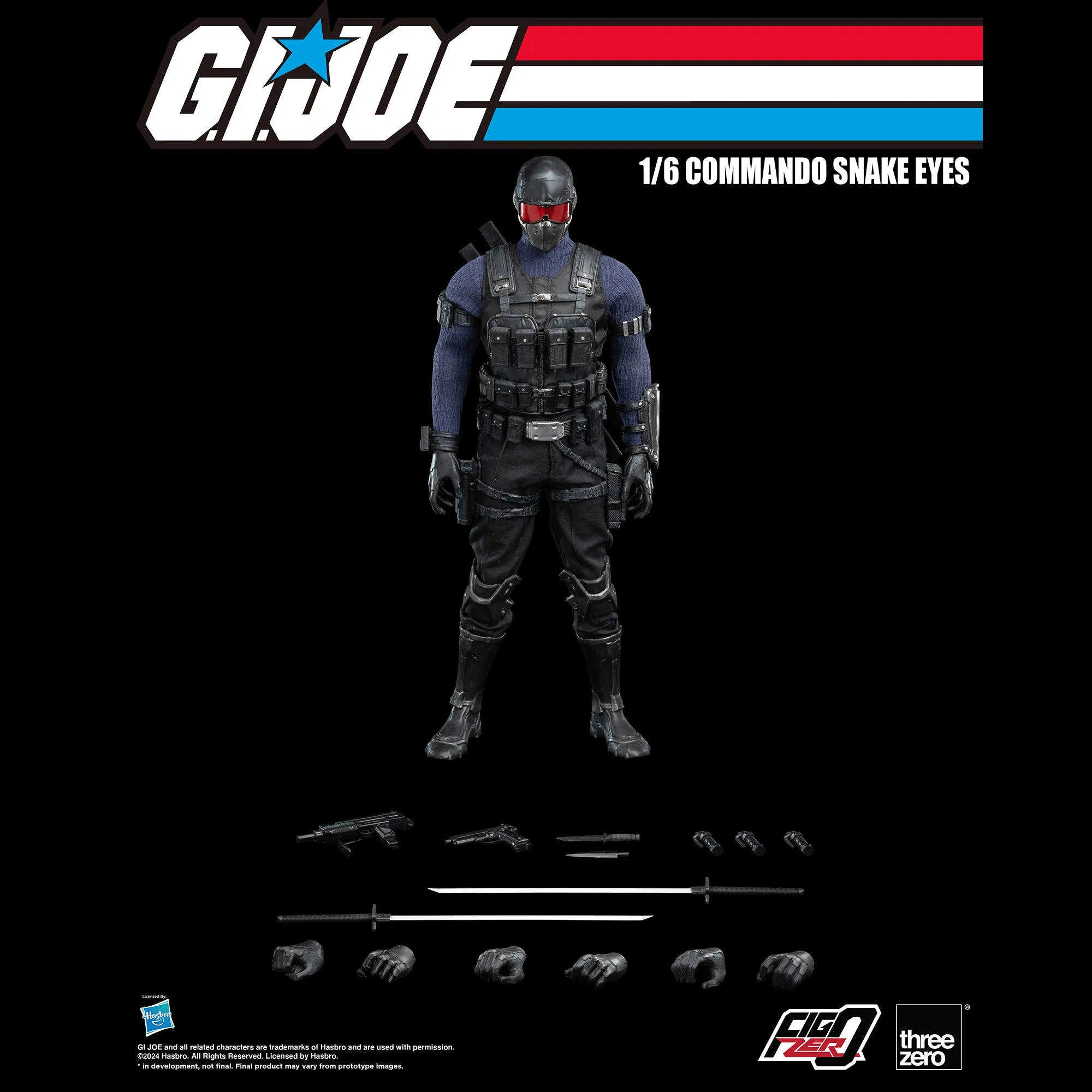 G.I. Joe FigZero 1/6 Commando Snake Eyes - Presale