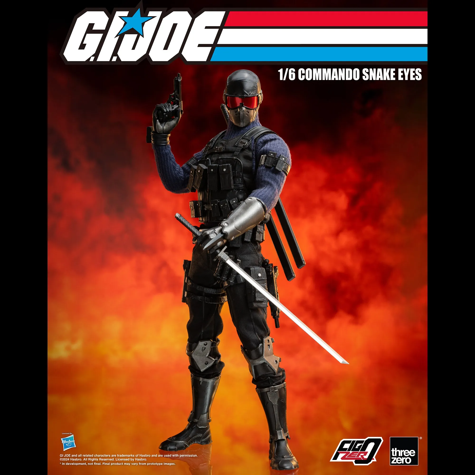 G.I. Joe FigZero 1/6 Commando Snake Eyes - Presale