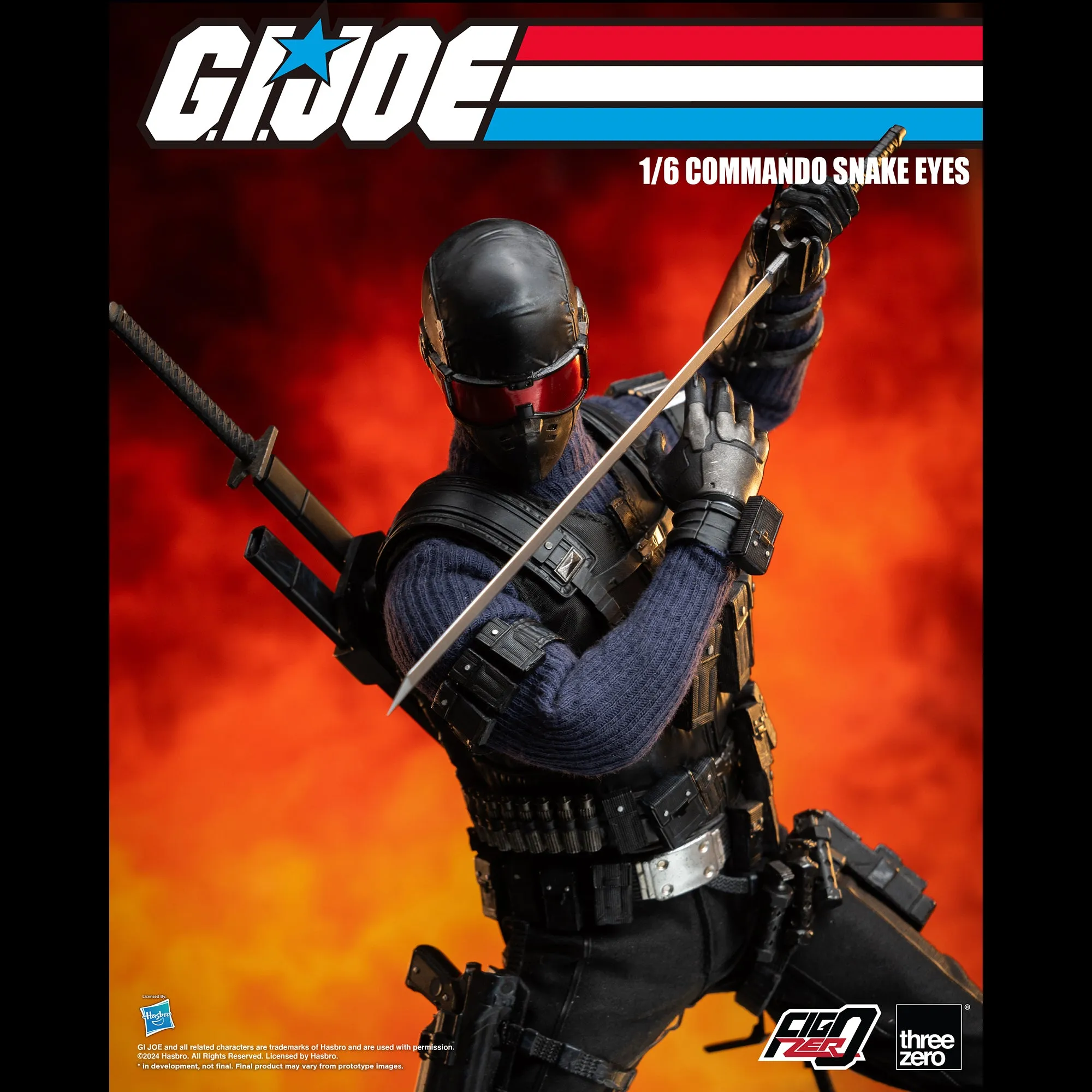 G.I. Joe FigZero 1/6 Commando Snake Eyes - Presale