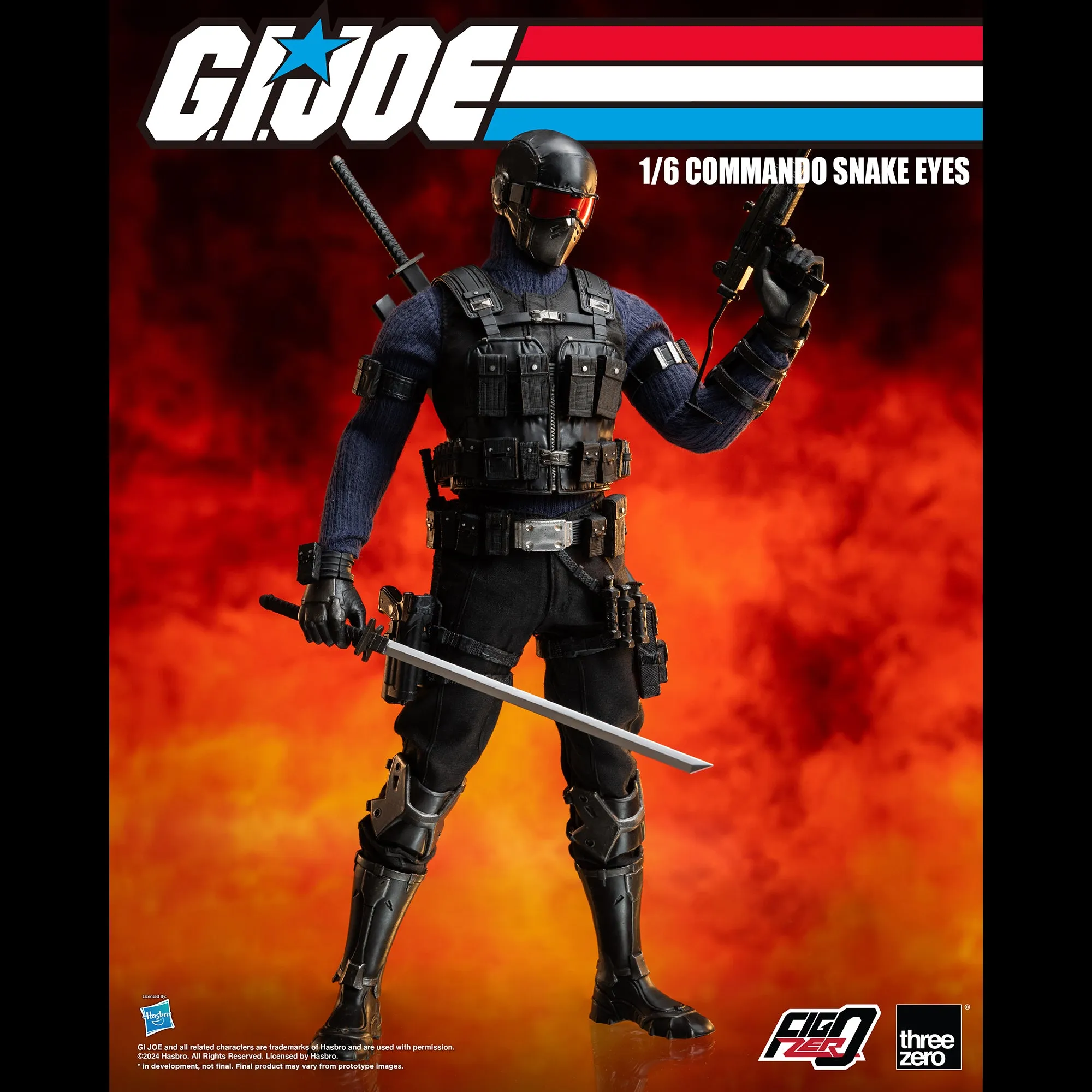 G.I. Joe FigZero 1/6 Commando Snake Eyes - Presale