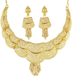 Gold Forming Necklace Set