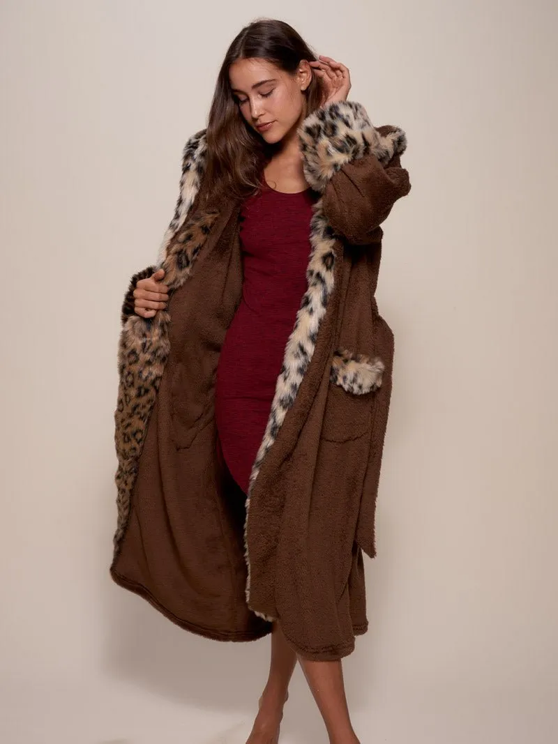 Hooded Leopard House Robe