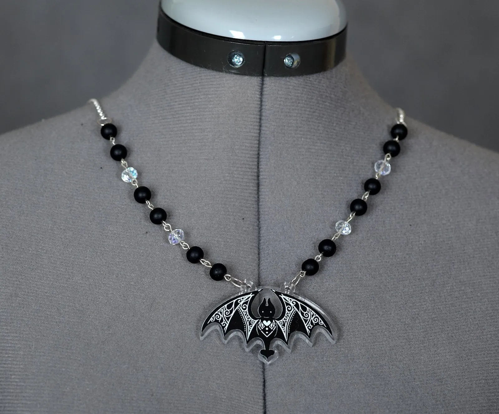 Instant Shipping! Bat Moonlight Necklace (2 Shapes)