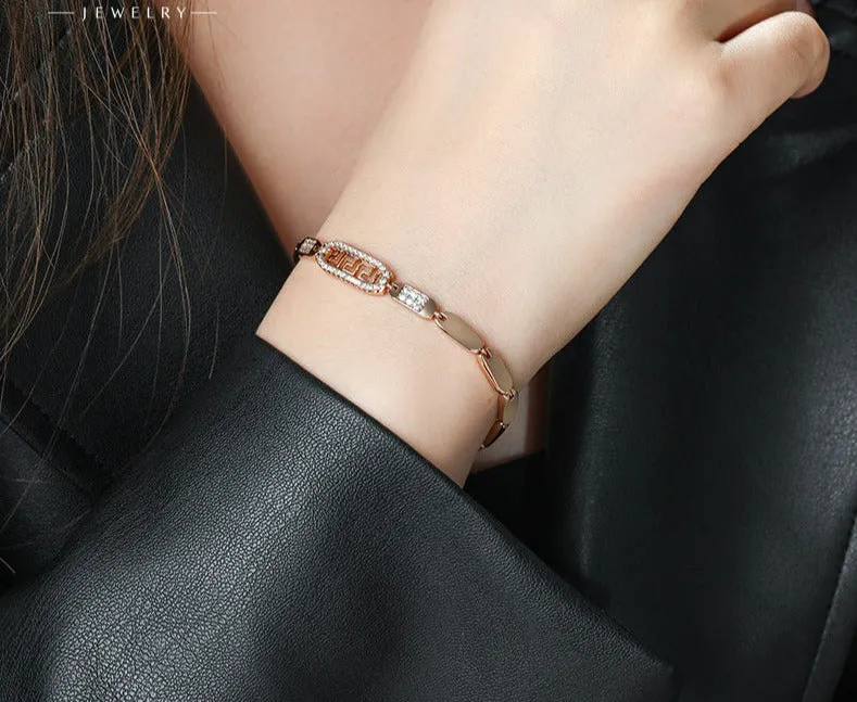 Jewelry simple retro style trendy temperament hand jewelry bracelet whitening