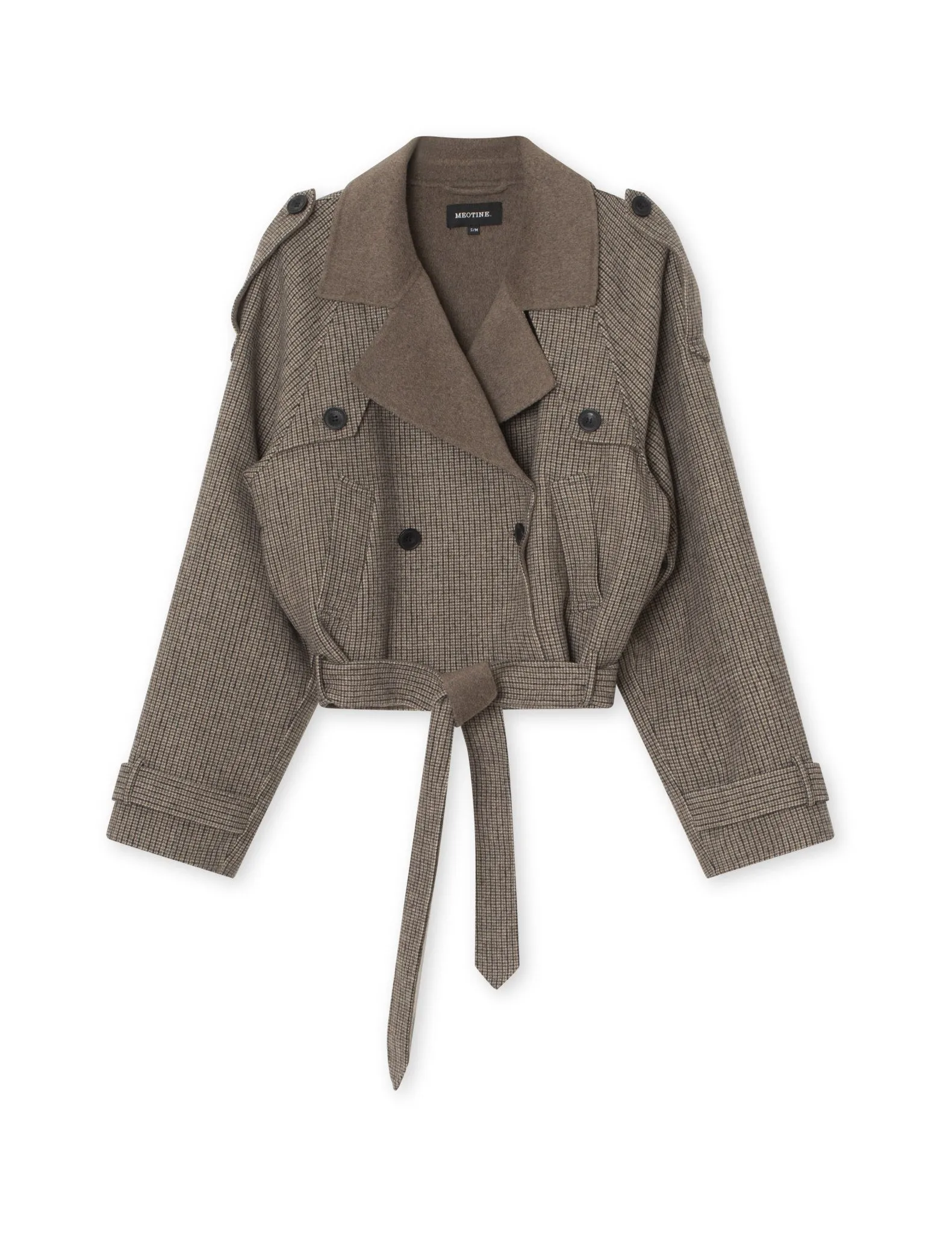 JOHN JACKET CHECKED - BEIGE