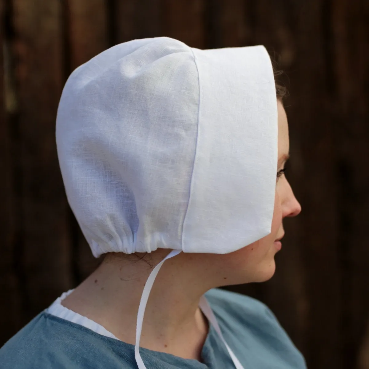 Ladies’ Colonial Cap - White Linen