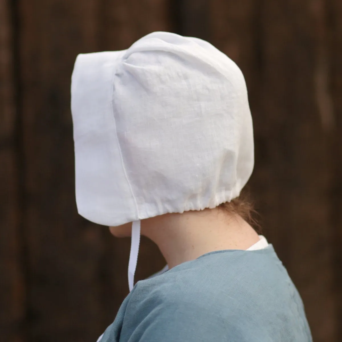 Ladies’ Colonial Cap - White Linen