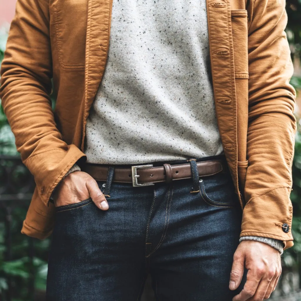 Men's Classic Leather Belt | Walnut