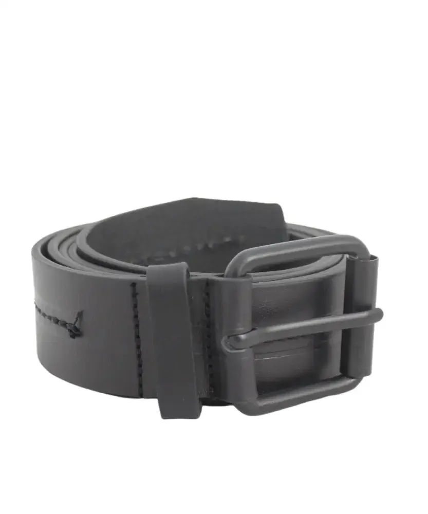 Mens Leather Middle Stitch Belt