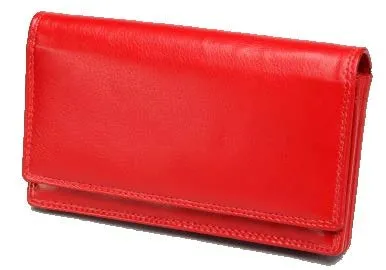 Monroe SF Nappa Leather Ladies Clutch Purse | Black