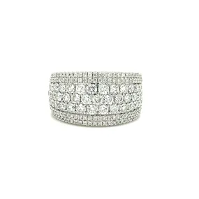 Multi-Row Diamond Ring with 1.9ctw of Diamonds in 14K White Gold