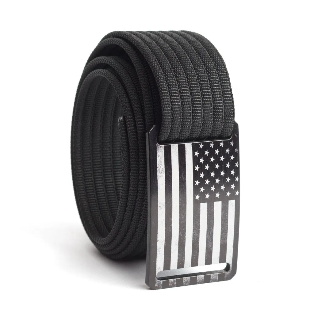 Narrow USA Black Flag Series Belt