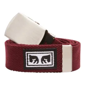 Obey Big Boy Web Belt Burgandy