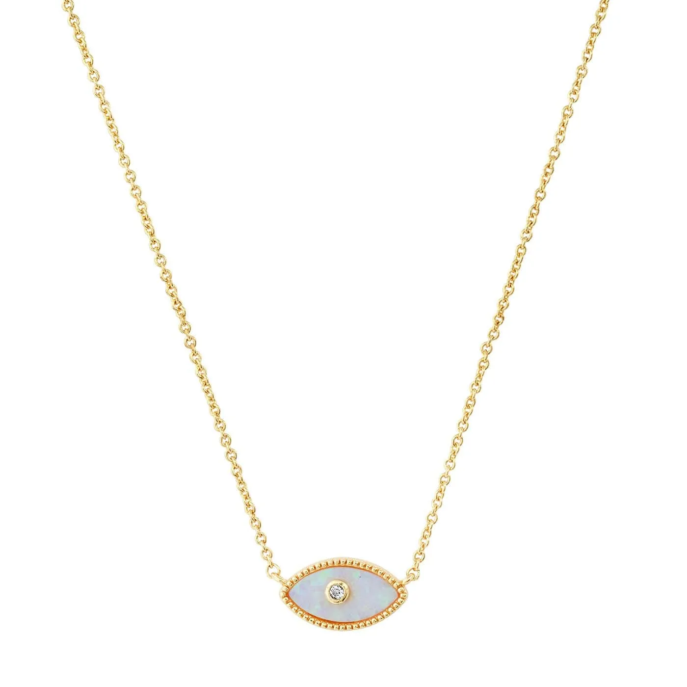 Opal Evil Eye Necklace