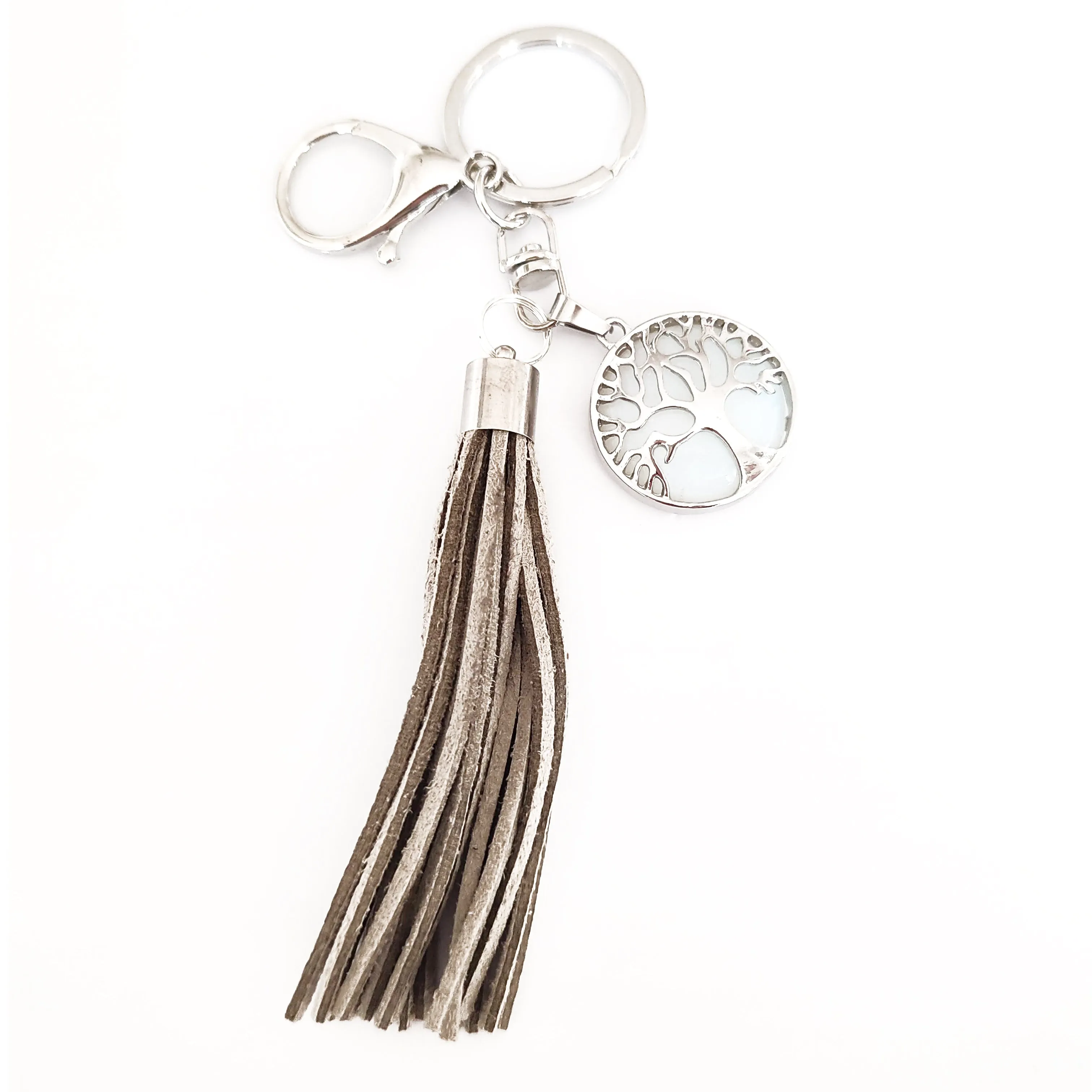 Opal Tree of Life Keyring