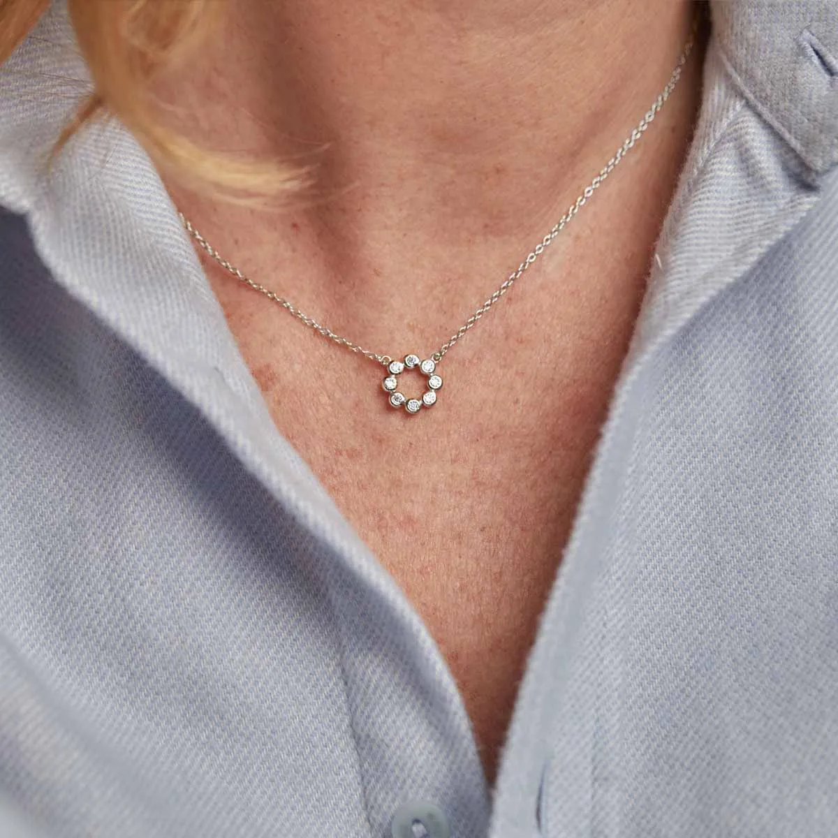 Ortigia Mini Moissanite & Sterling Silver Necklace