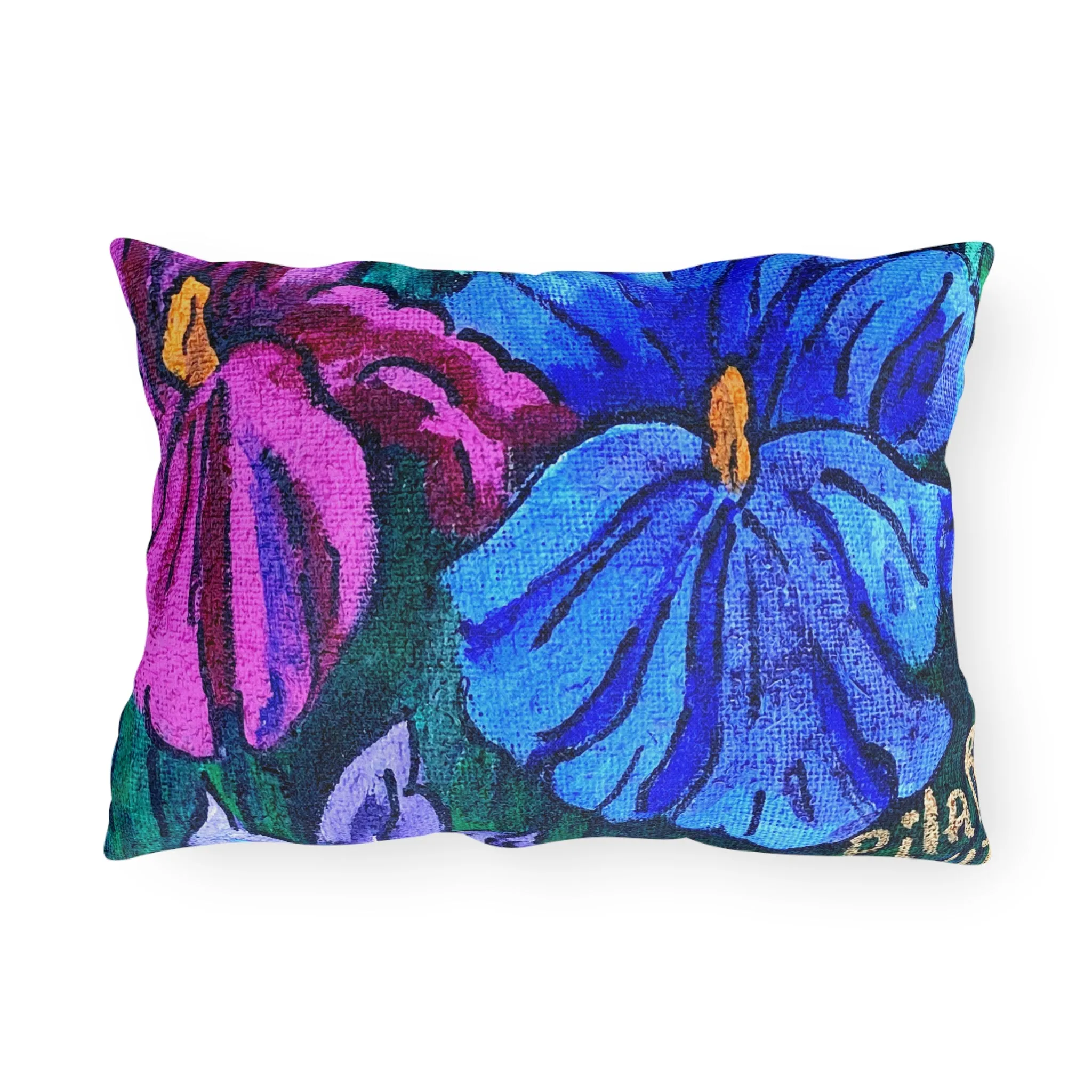 Outdoor Pillows - Purple Riot