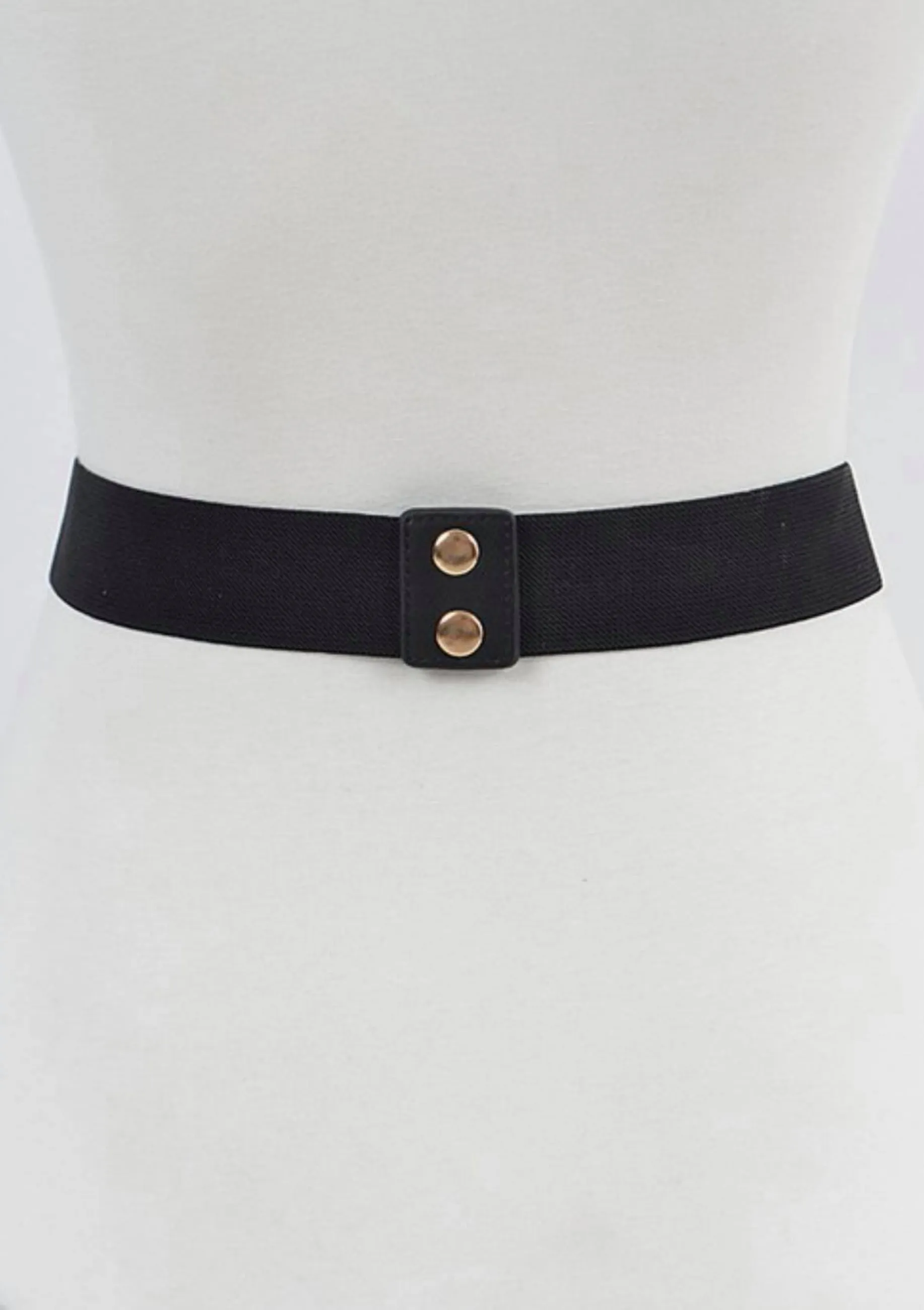 Oversized Chain Buckle Plus Size Elastic Belt