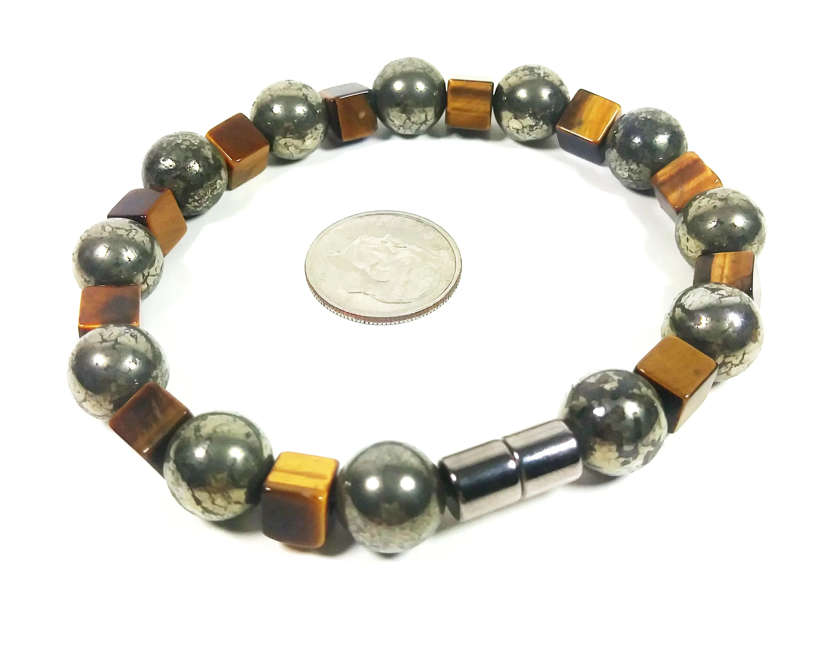 Pyrite & Tiger Eye Bracelet