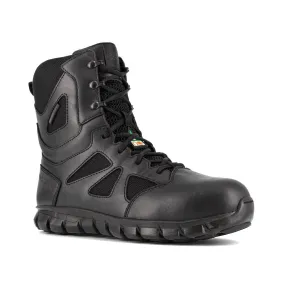 Reebok Sublite Cushion Tactical SZ Men's 8" Composite Toe Safety Boot - Black IB8800