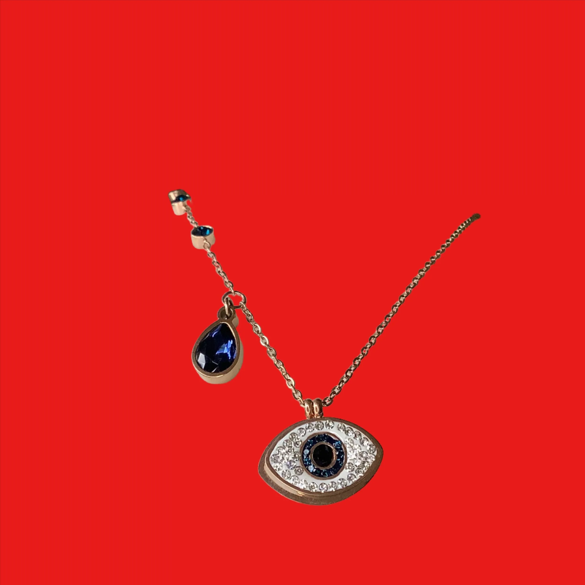 Salvanity K-POP Evil Eye Anti Tarnish Necklace