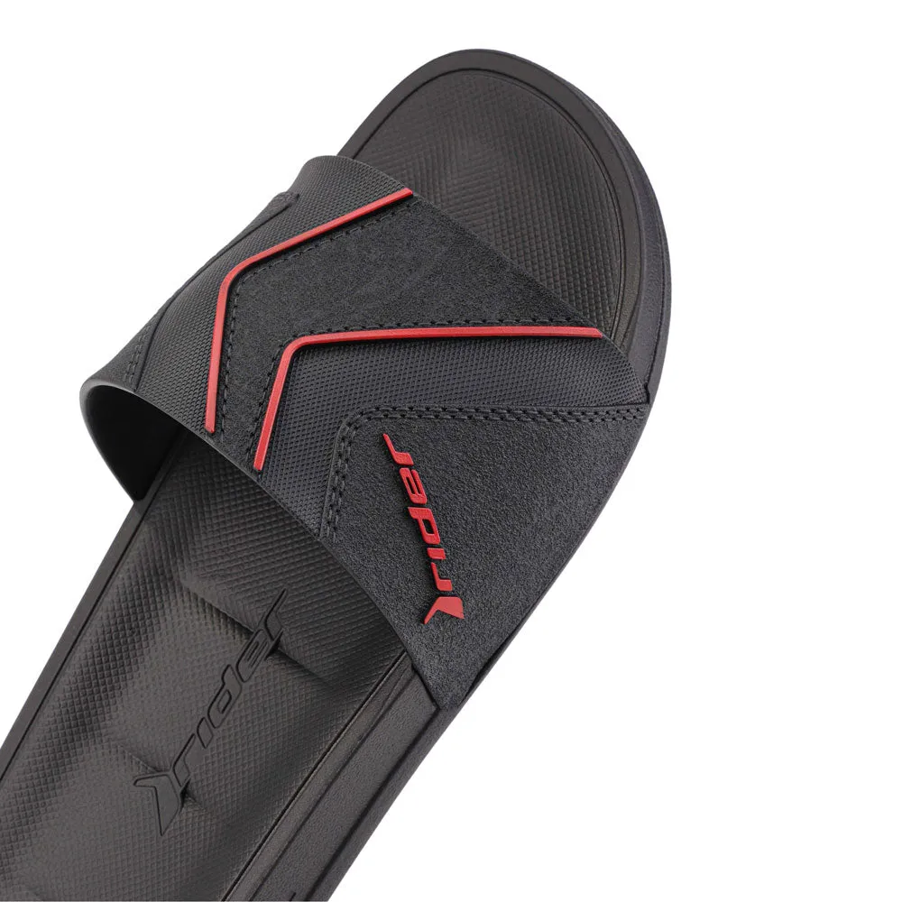 Sandalia Rider para Hombre Free Slide Ad Negro/Rojo