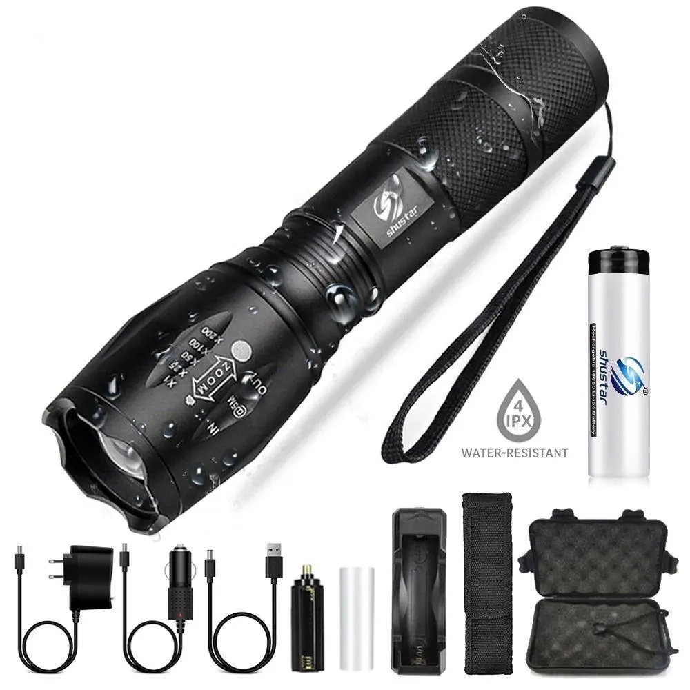 Tactical Rechargeable Flashlight LED