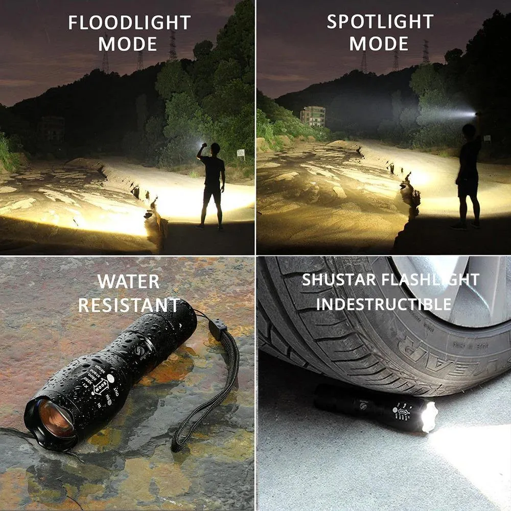 Tactical Rechargeable Flashlight LED