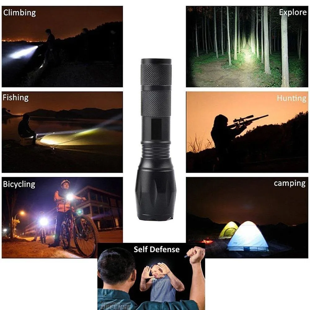 Tactical Rechargeable Flashlight LED