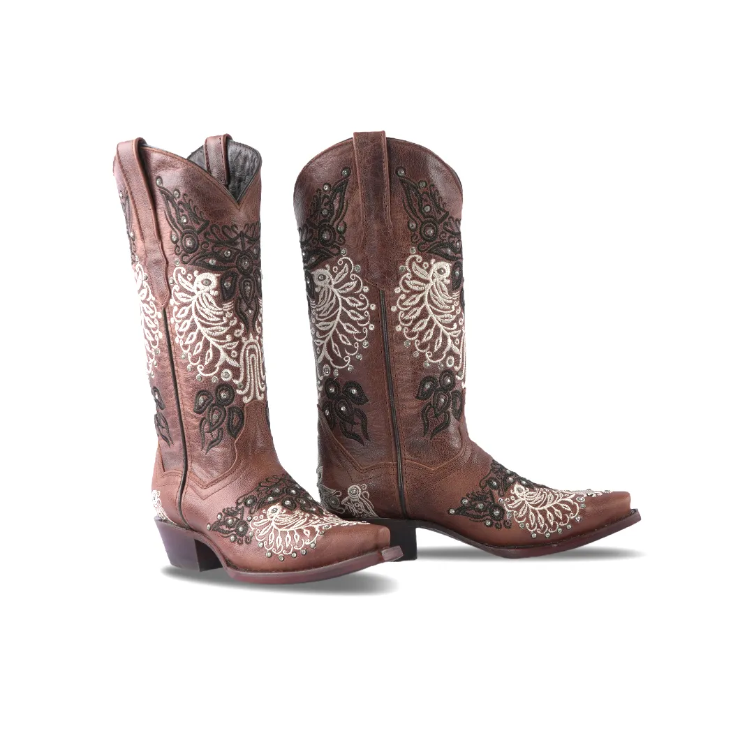 Texas Country Women's Western Boot Savat Choco E304