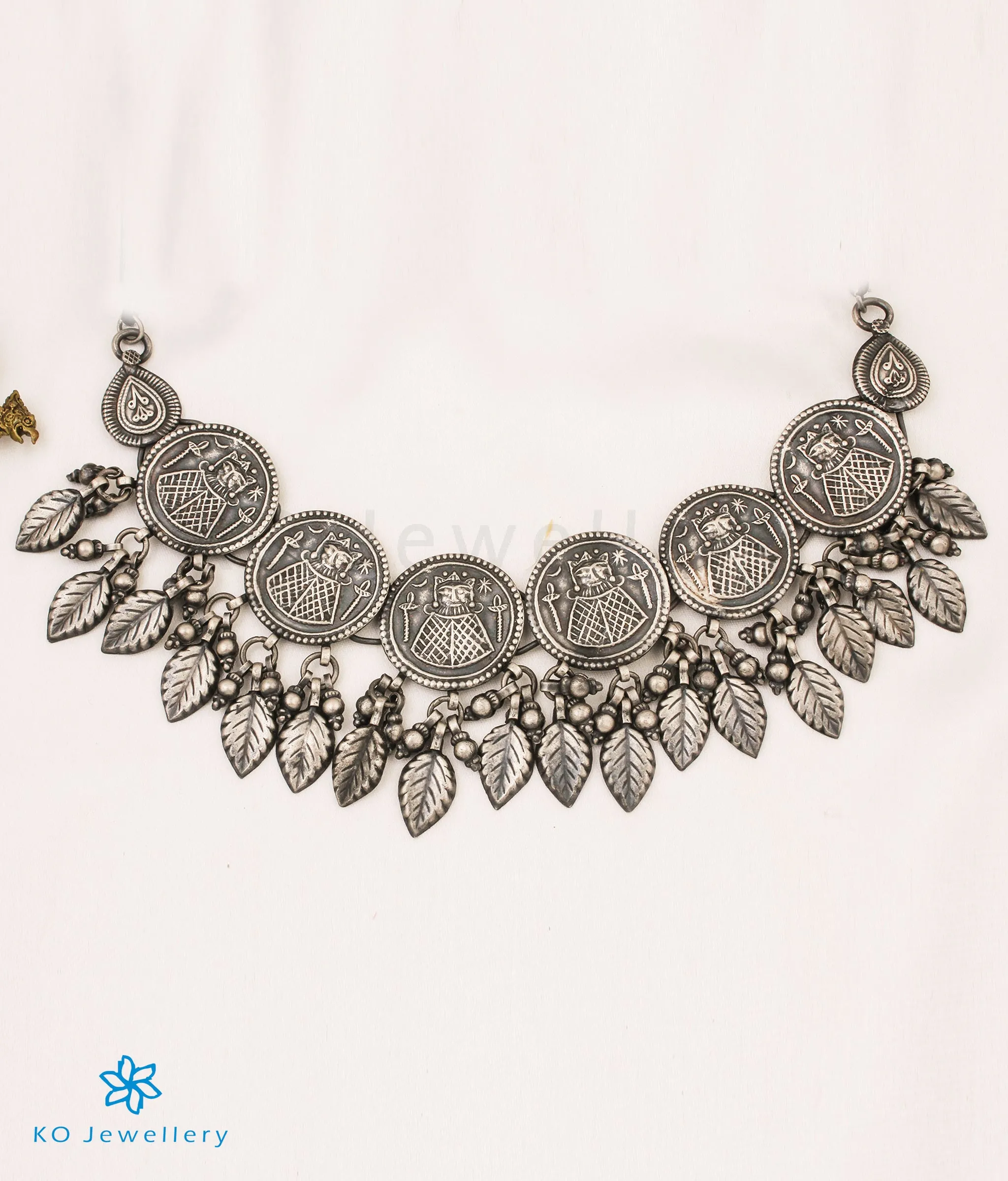 The Bhagat Silver Choker Necklace Set