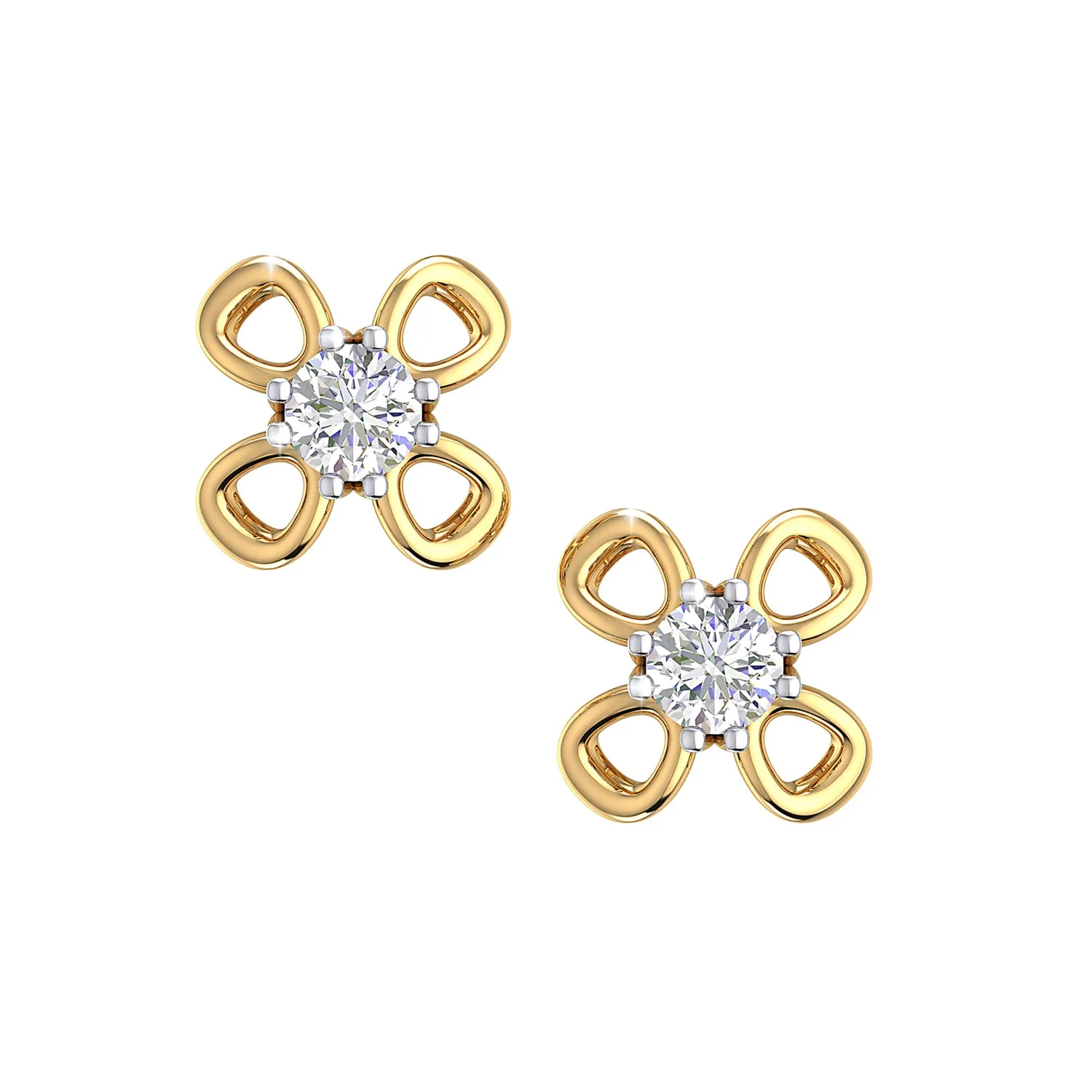 THE FOUR LEAF CLOVER STUDS