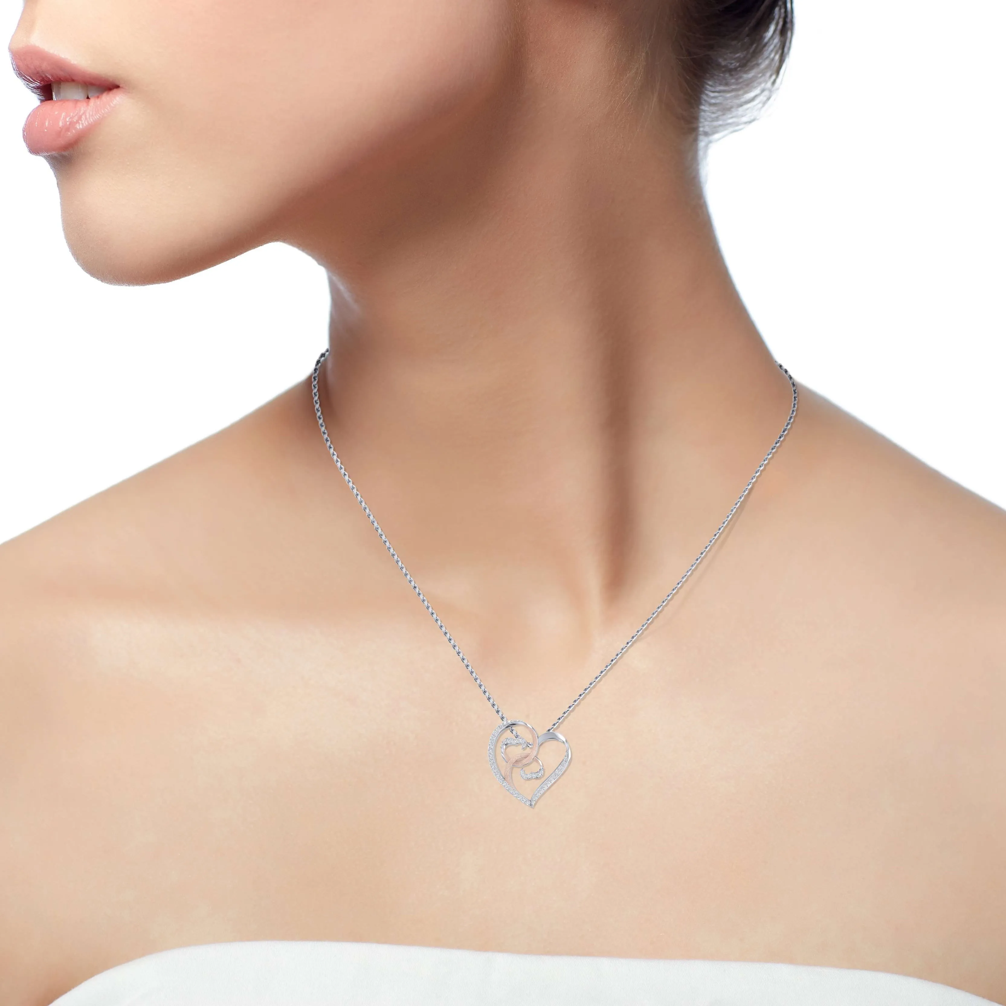 THE TWIRLING HEARTS PENDANT