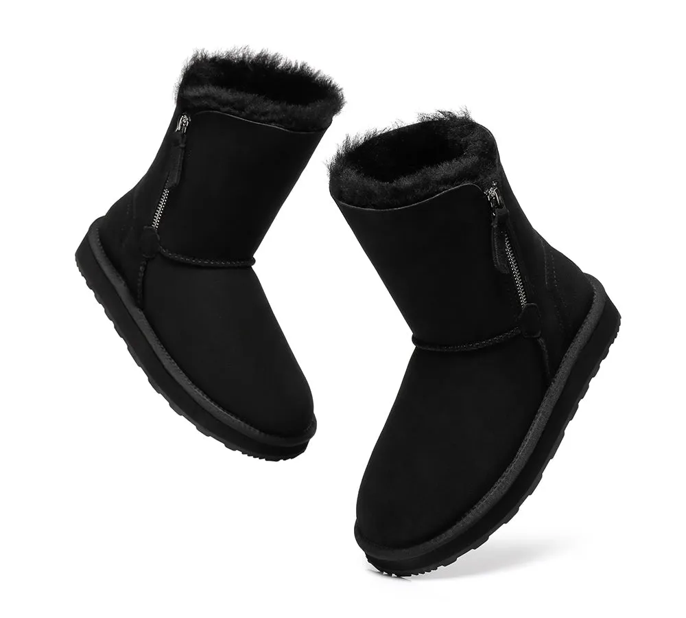 Urban UGG® UGG Boots Women Sheepskin Wool Zipper Short Zipporah