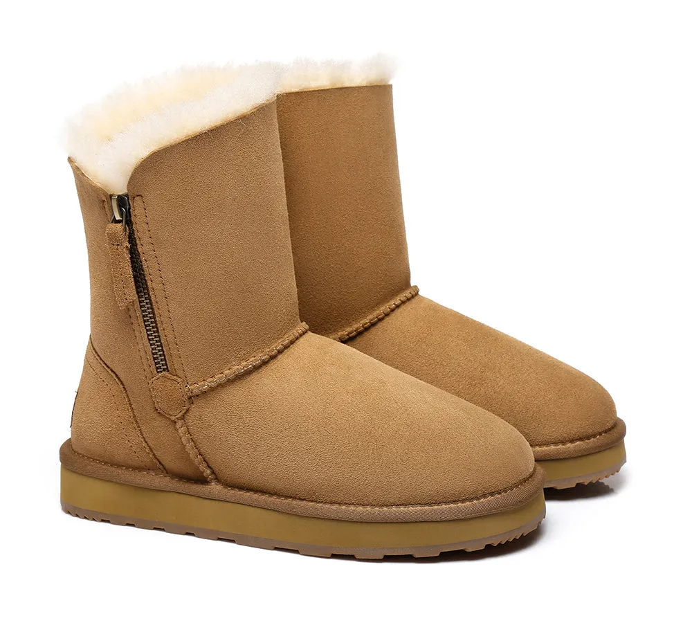 Urban UGG® UGG Boots Women Sheepskin Wool Zipper Short Zipporah