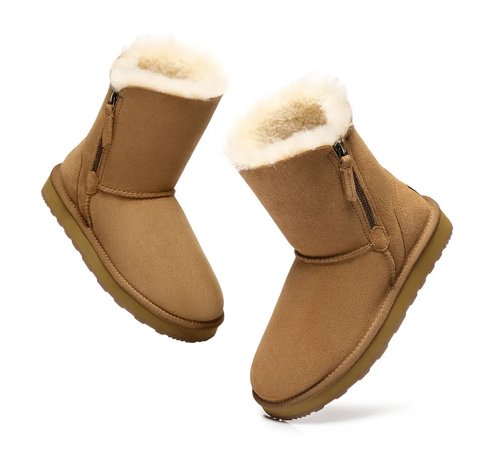 Urban UGG® UGG Boots Women Sheepskin Wool Zipper Short Zipporah