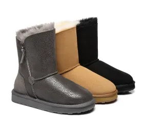 Urban UGG® UGG Boots Women Sheepskin Wool Zipper Short Zipporah