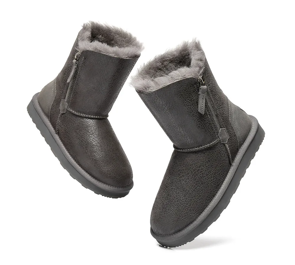 Urban UGG® UGG Boots Women Sheepskin Wool Zipper Short Zipporah