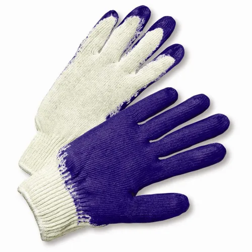 West Chester 708SLC String Knit Blue Latex Palm Coated Glove 12 Pair