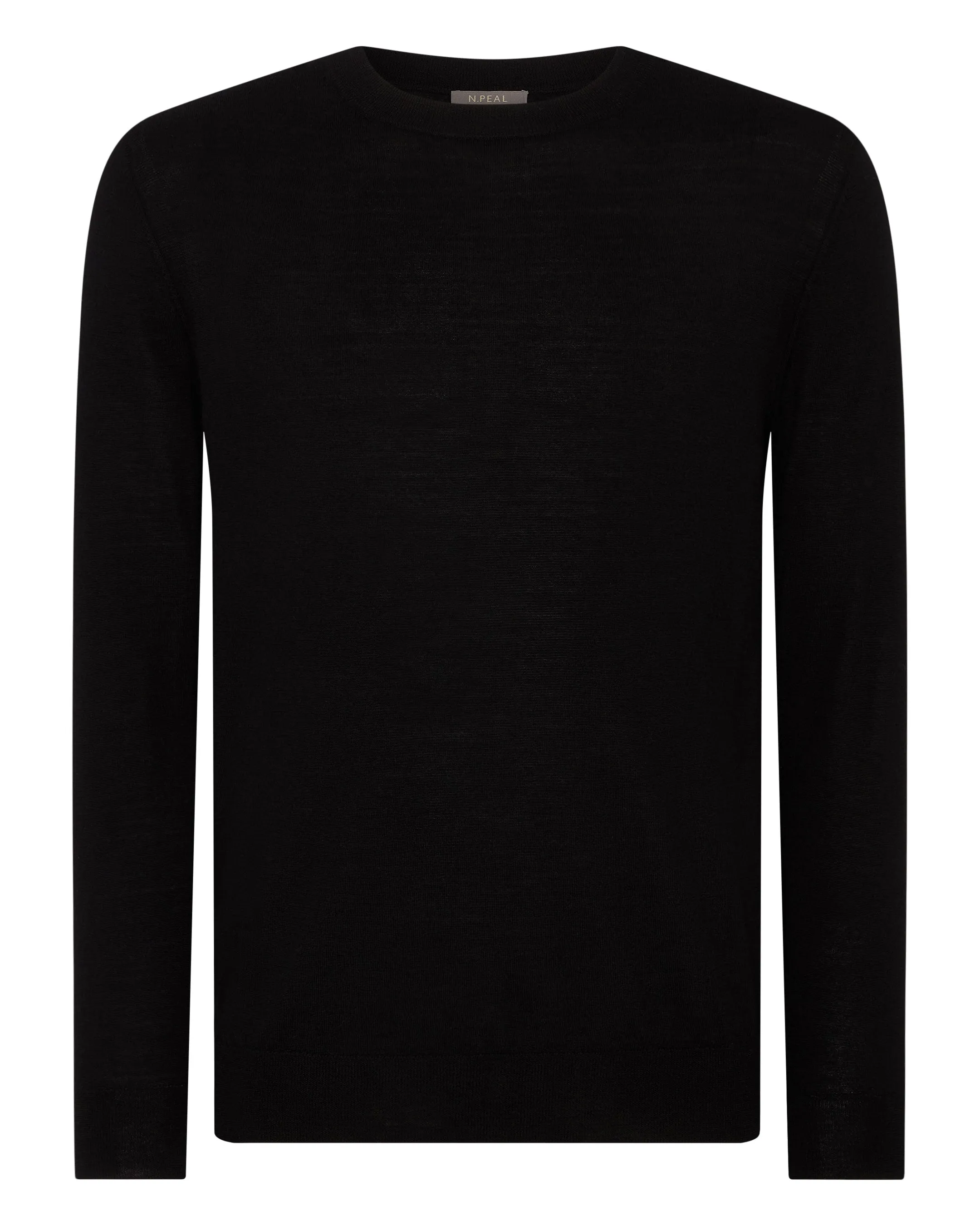 Women's Covent Fine Gauge Cashmere Round Neck Jumper Black