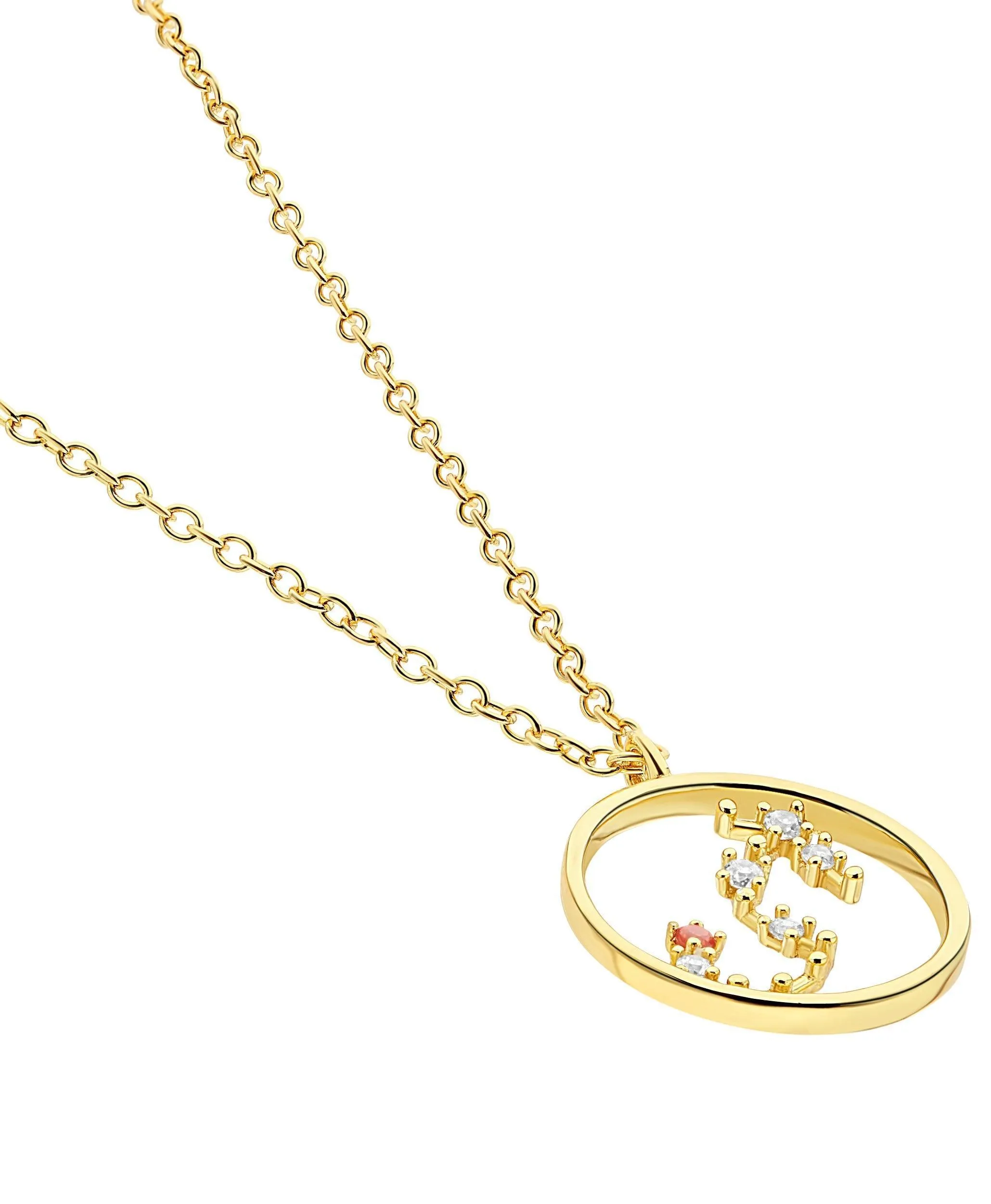 Zodiac Necklace Scorpio 18ct Gold Plated